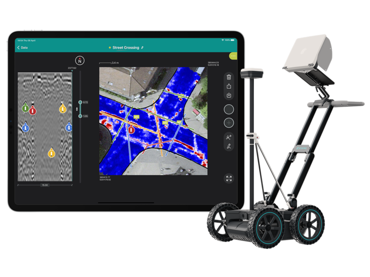 GS8000 subsurface mapping GPR