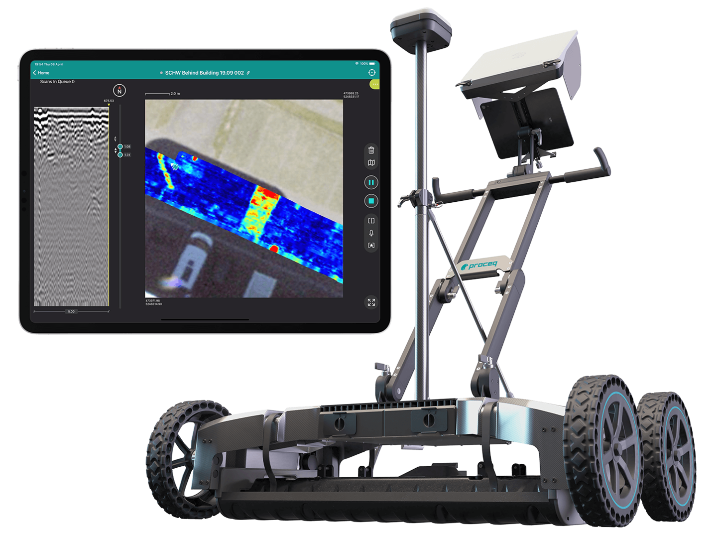 GS9000 Multichannel Subsurface Mapping GPR